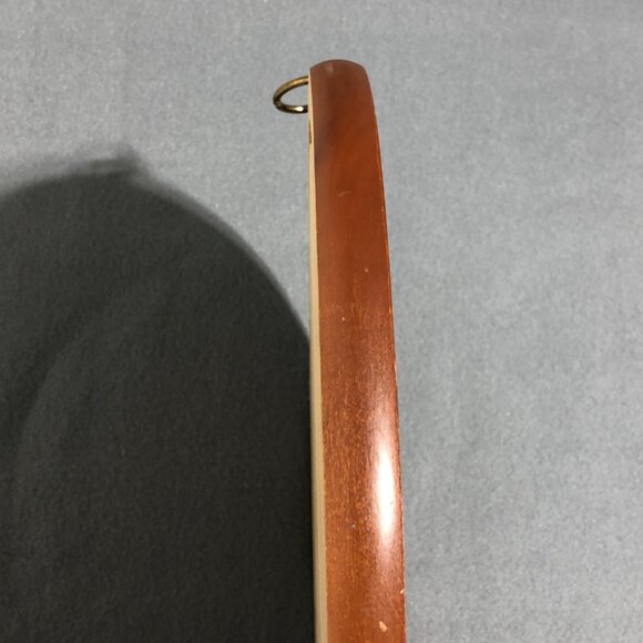 Vintage 1964 Berggren 12" Round Norwegian Rosemailing Wood Wall Plaque Signed - Picture 5 of 8